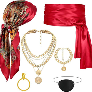 Halloween Pirate Costume Accessories Set