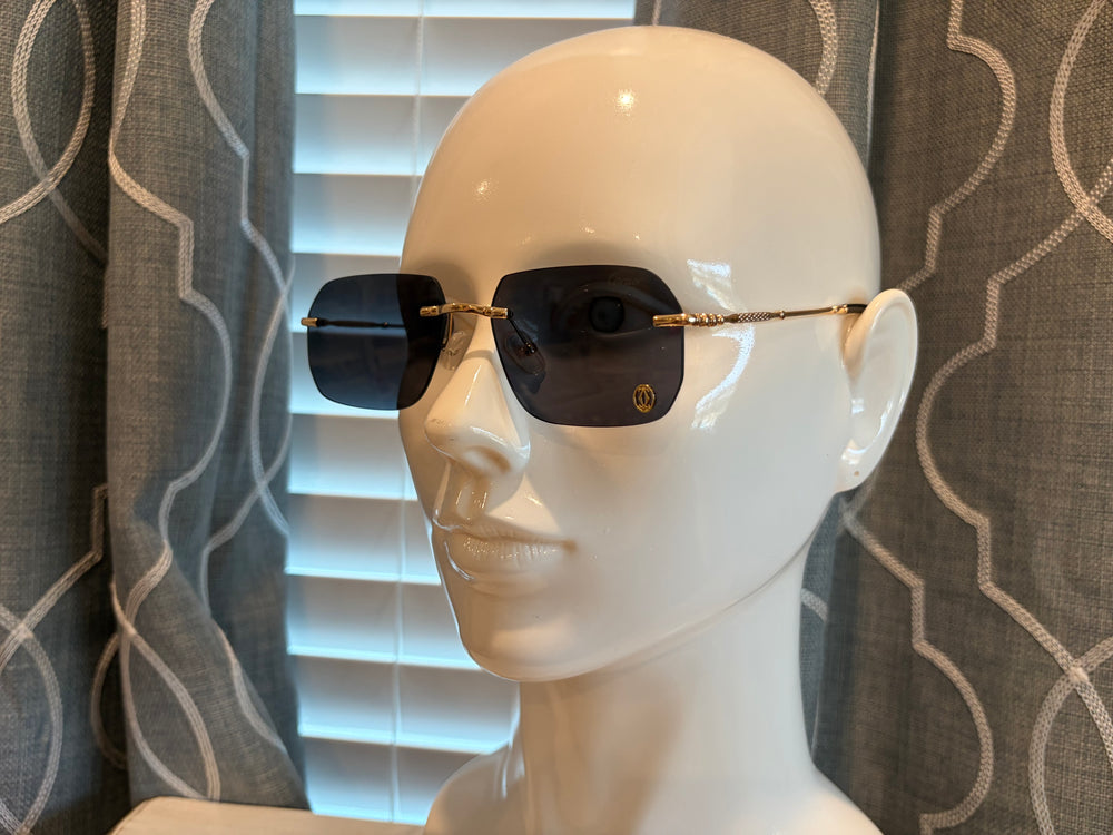 Luxury Sunglasses- Men’s/Unisex- CT Black and Gold
