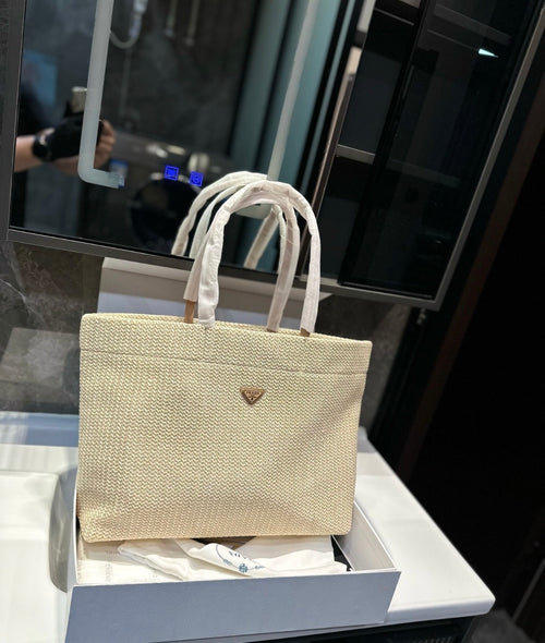 Mirror Bags- Weaved Tote 50cm