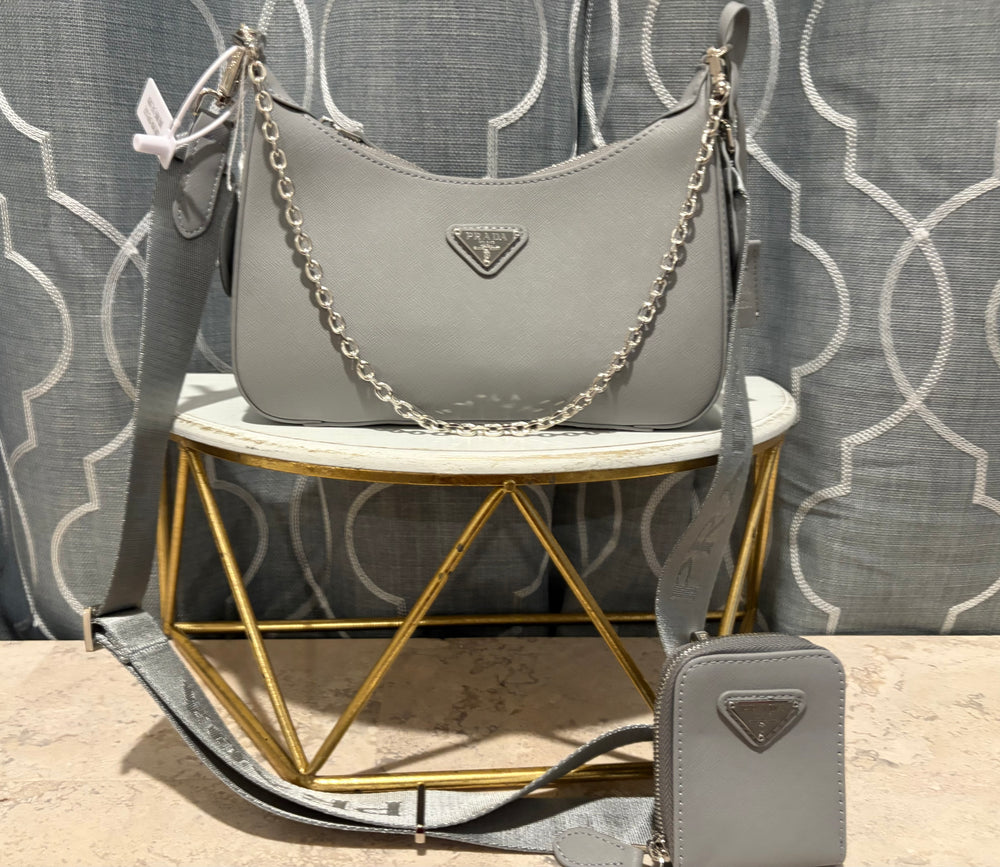 Mirror Bags- Grey Crossbody