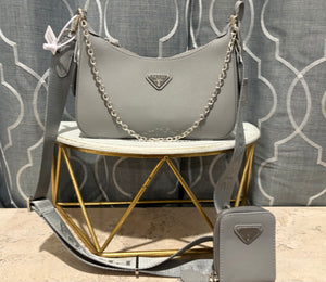 Mirror Bags- Grey Crossbody