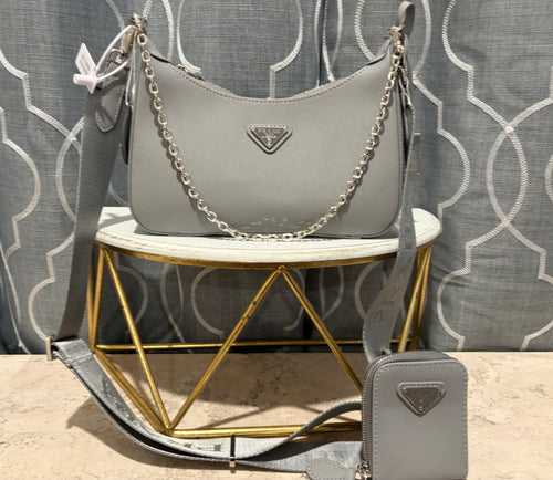 Mirror Bags- Grey Crossbody