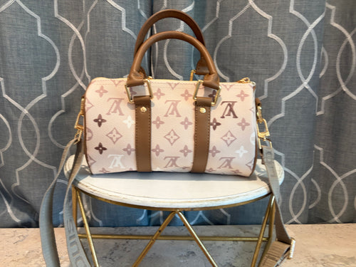 Mirror Bags- Beige and Brown Speedy 25cm