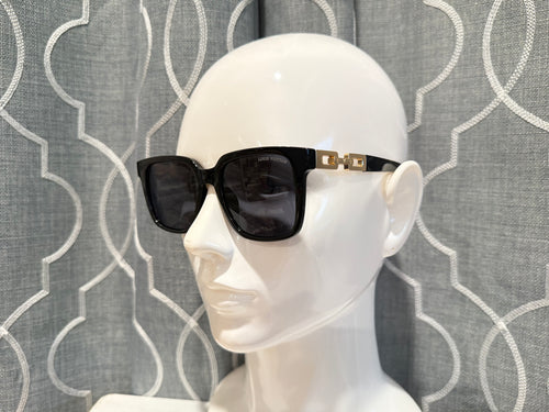 Luxury Sunglasses- Lulu Black and Gold Link