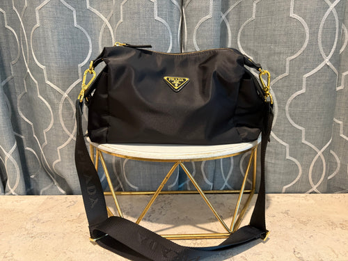 Explore Nylon Black Crossbody Bag