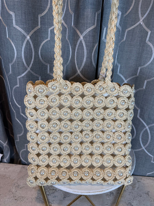 Fun Finds- Crochet Pearl Small Tote