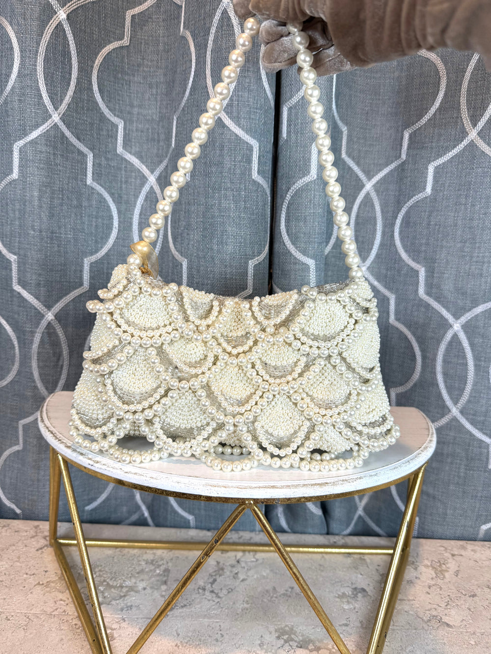 Fun Finds- Pearl Scallop Shoulder Bag