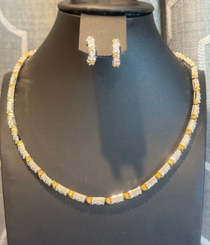Jewelry Sets- TF Sixteen Stone Necklace and Earring Set