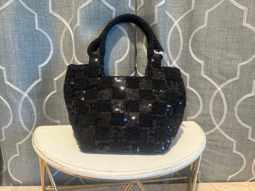 Fun Finds- Black Sequins Bag