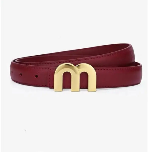 Women’s Fashion Belt with Gold Buckle