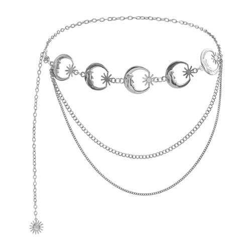 Women’s Gold Tassel Waist Chain Belt