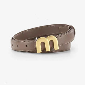 Women’s Fashion Belt with Gold Buckle