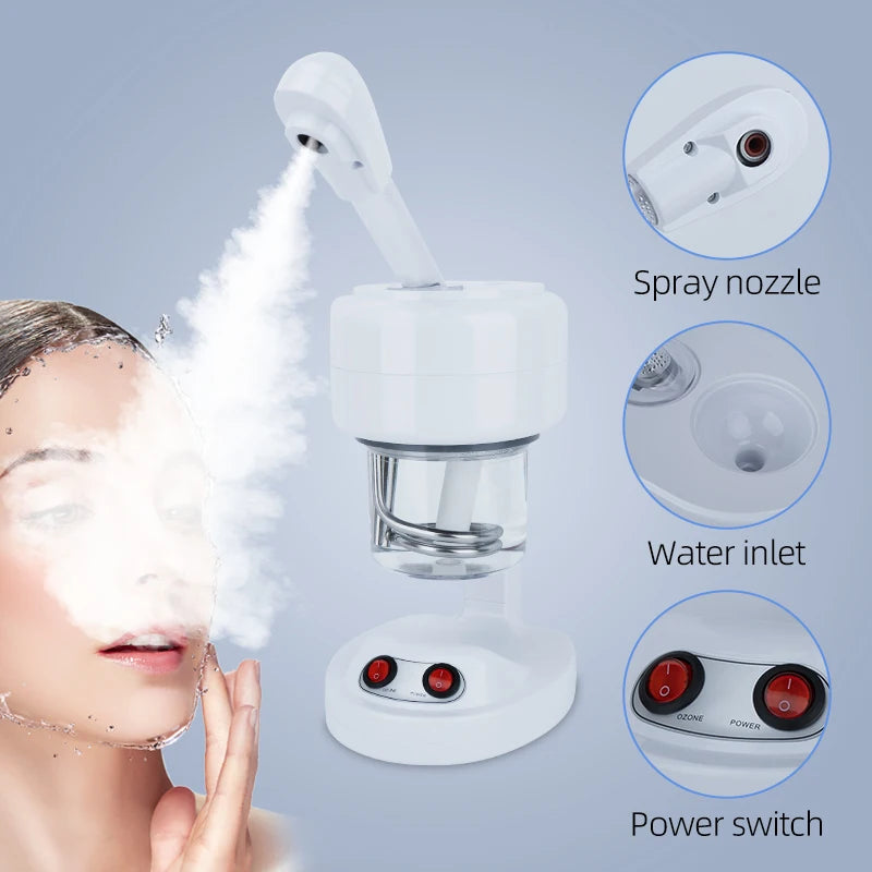 Portable Ozone Warm Mist Facial Steamer