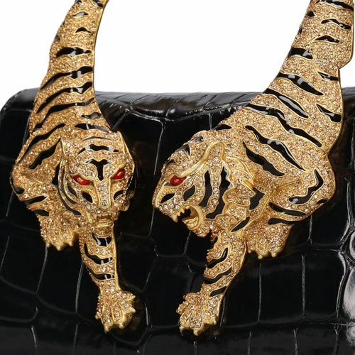 Women’s Crocodile Embossed Leather Handbag