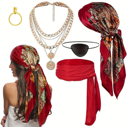 Halloween Pirate Costume Accessories Set