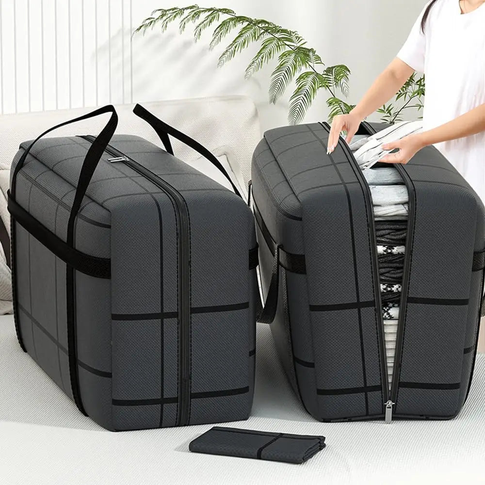 Portable Large Capacity Folding Clothing Storage Bag Hand-Held Duffel