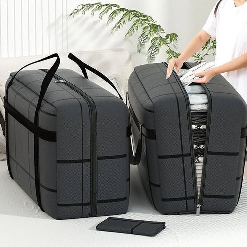 Portable Large Capacity Folding Clothing Storage Bag Hand-Held Duffel