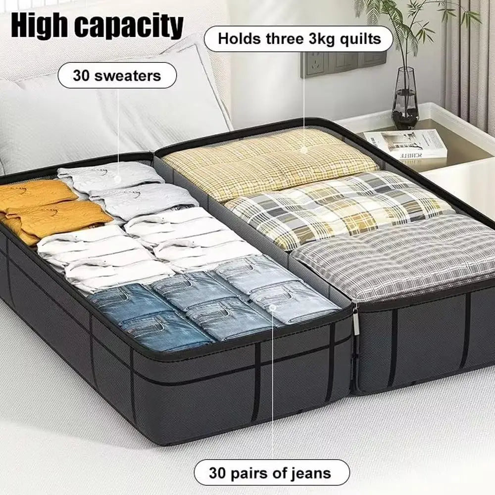 Portable Large Capacity Folding Clothing Storage Bag Hand-Held Duffel