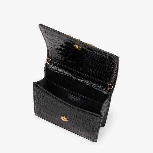 Women’s Crocodile Embossed Leather Handbag