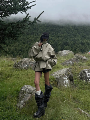 Women’s Oversized Double-Breasted Trench Coat