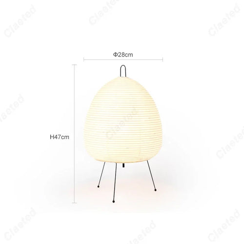 Japanese Design Akari Noguchi Yong Table Lamp Rice Paper Standing Lamp