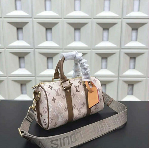 Mirror Bags- Beige and Brown Speedy 25cm