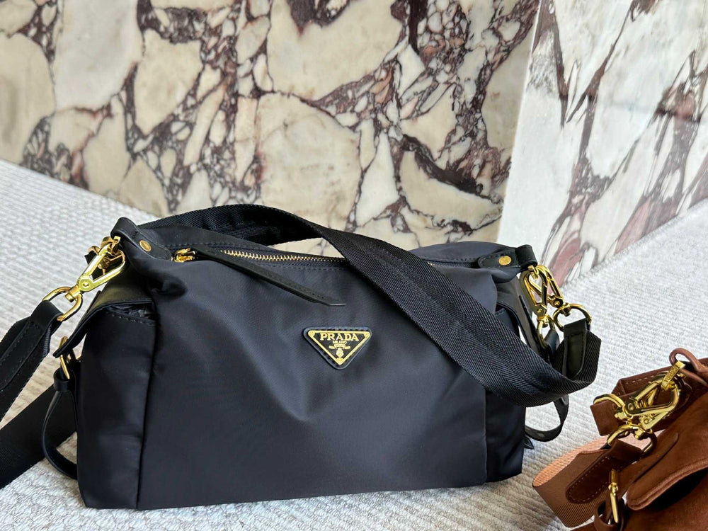 Explore Nylon Black Crossbody Bag
